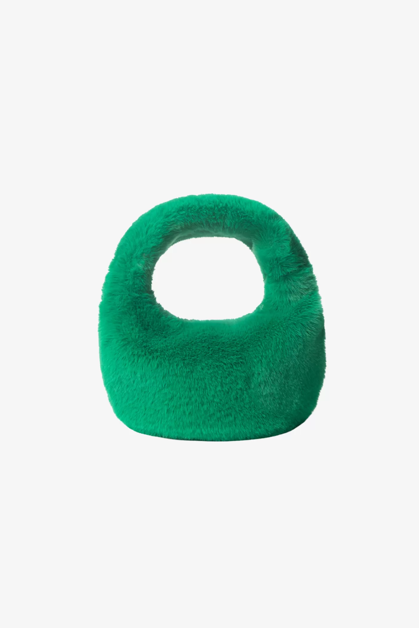 LAMARQUE ALIX | Mini Sac Hobo En Fausse Fourrure VERT VIBRANT Hot