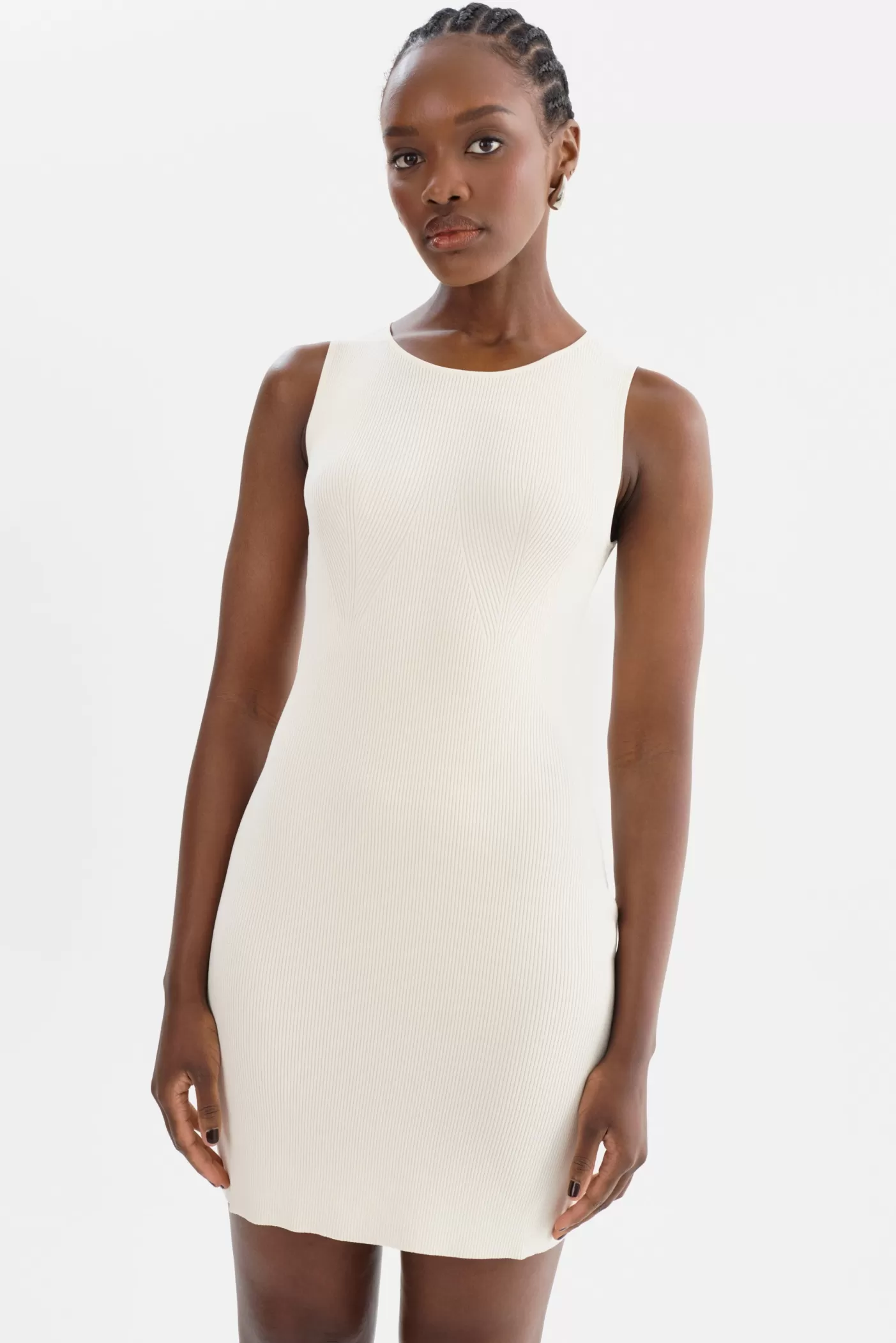 LAMARQUE BENDITA | Robe En Tricot Blanc cassé Cheap