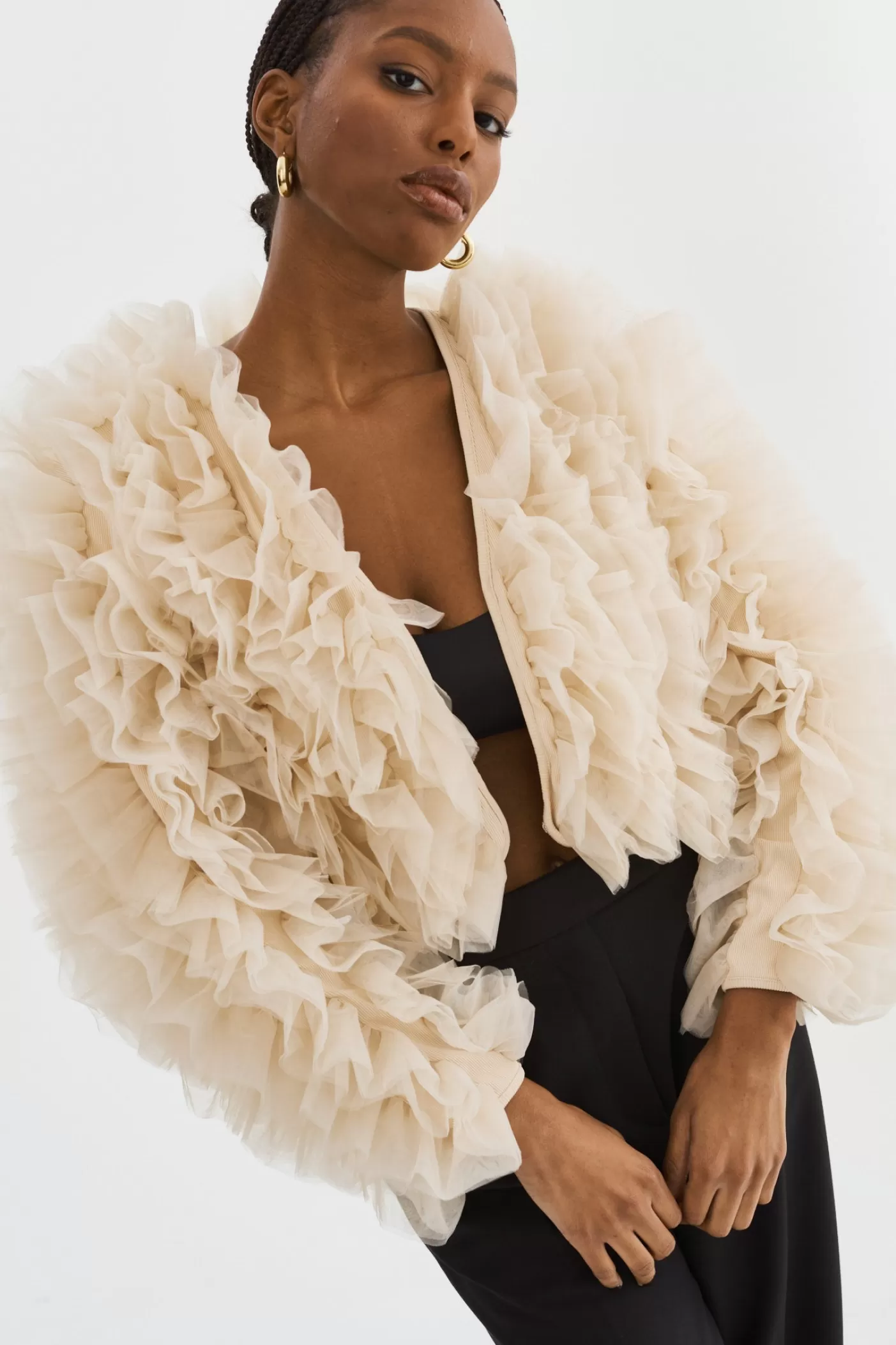 LAMARQUE BRITNY | Veste En Tulle Beige pâle Shop