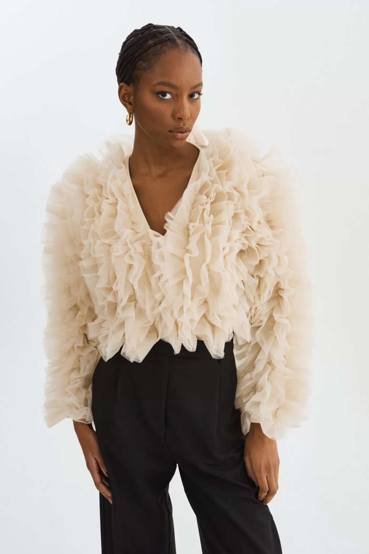 LAMARQUE BRITNY | Veste En Tulle Beige pâle Shop