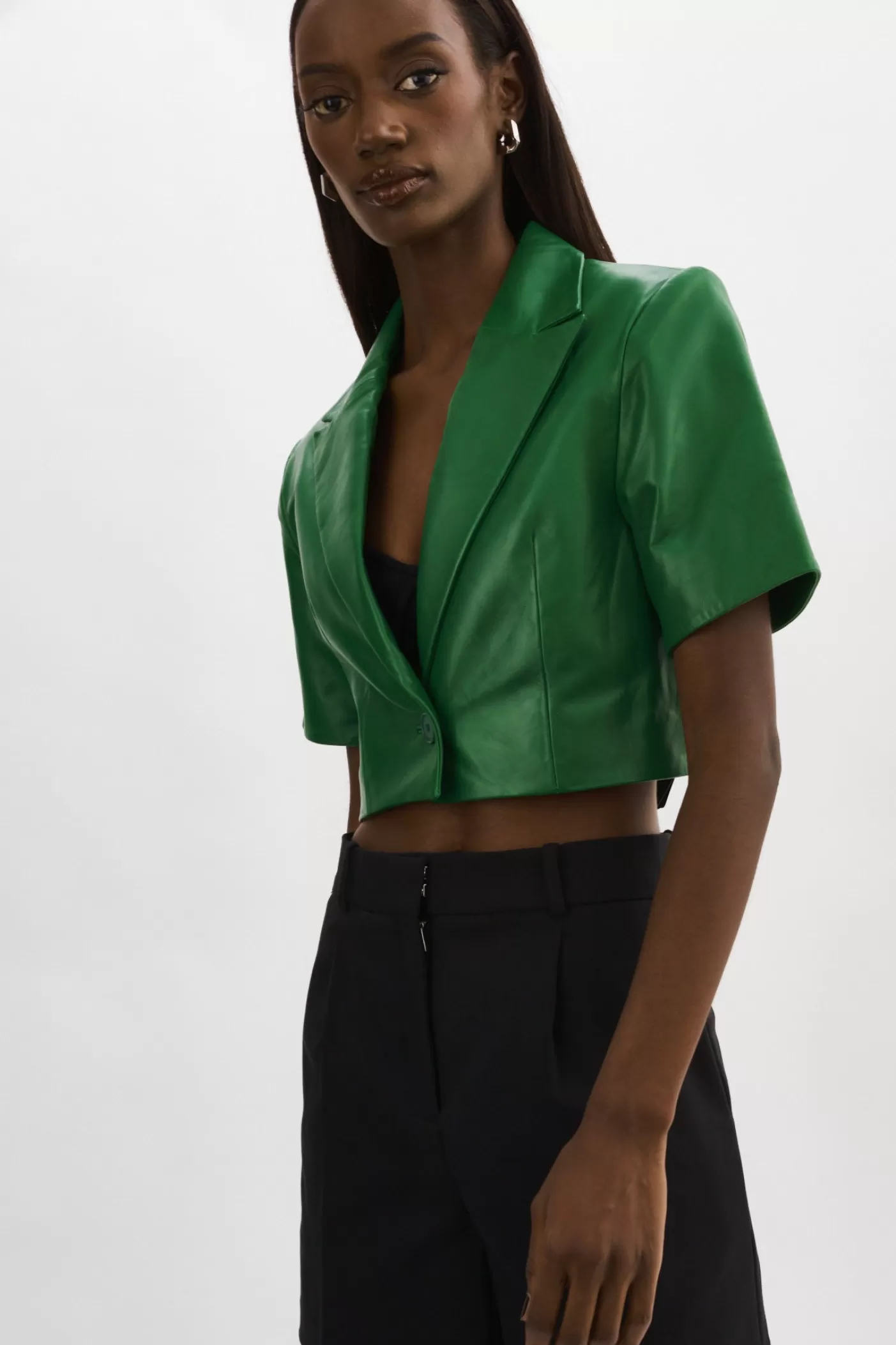 LAMARQUE CALATEA | BLOUSON À MANCHES COURTES VERT VIBRANT Store