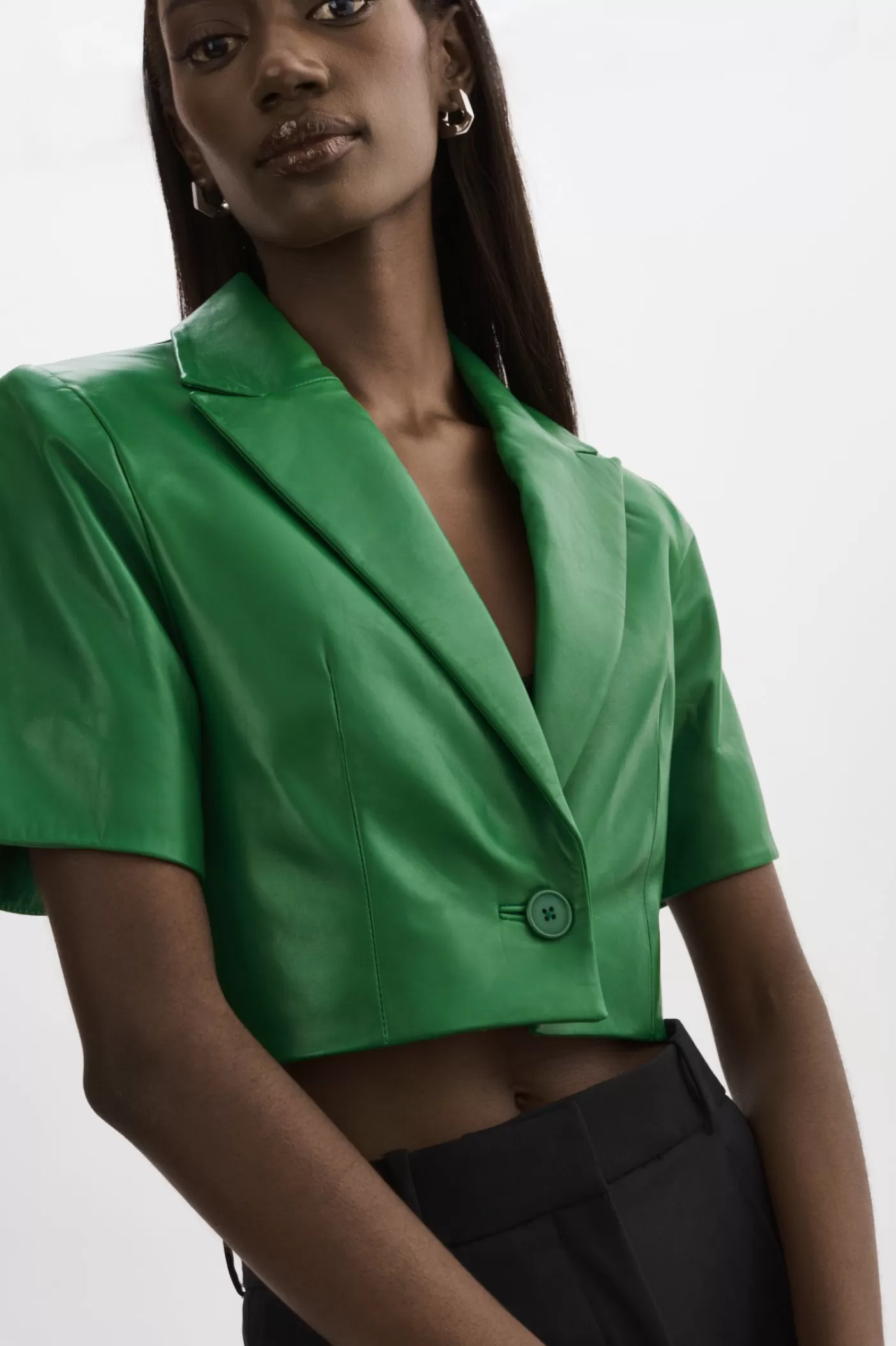 LAMARQUE CALATEA | BLOUSON À MANCHES COURTES VERT VIBRANT Store