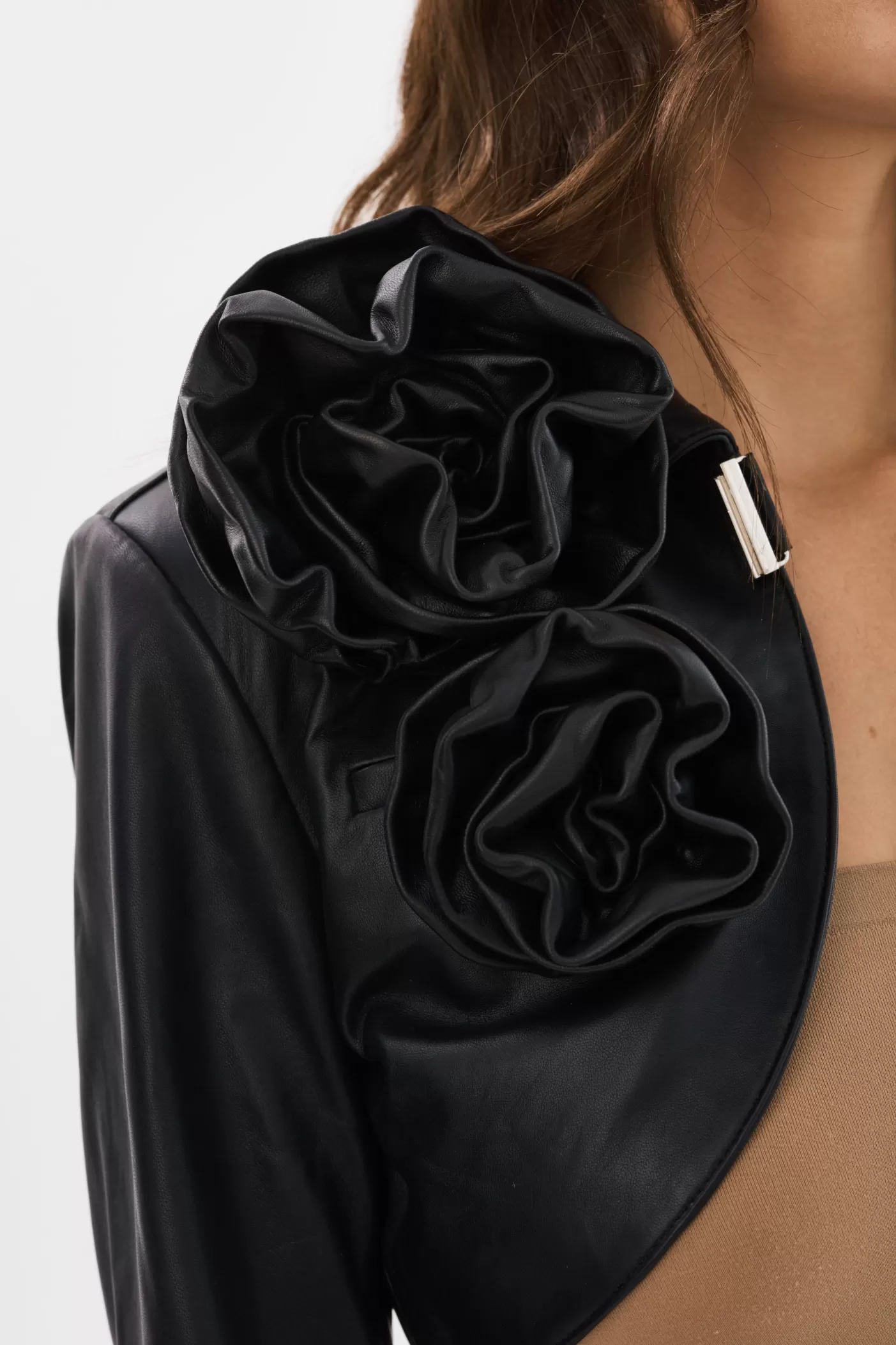 LAMARQUE CALISTA | Appliqué Leather Bolero Black Store