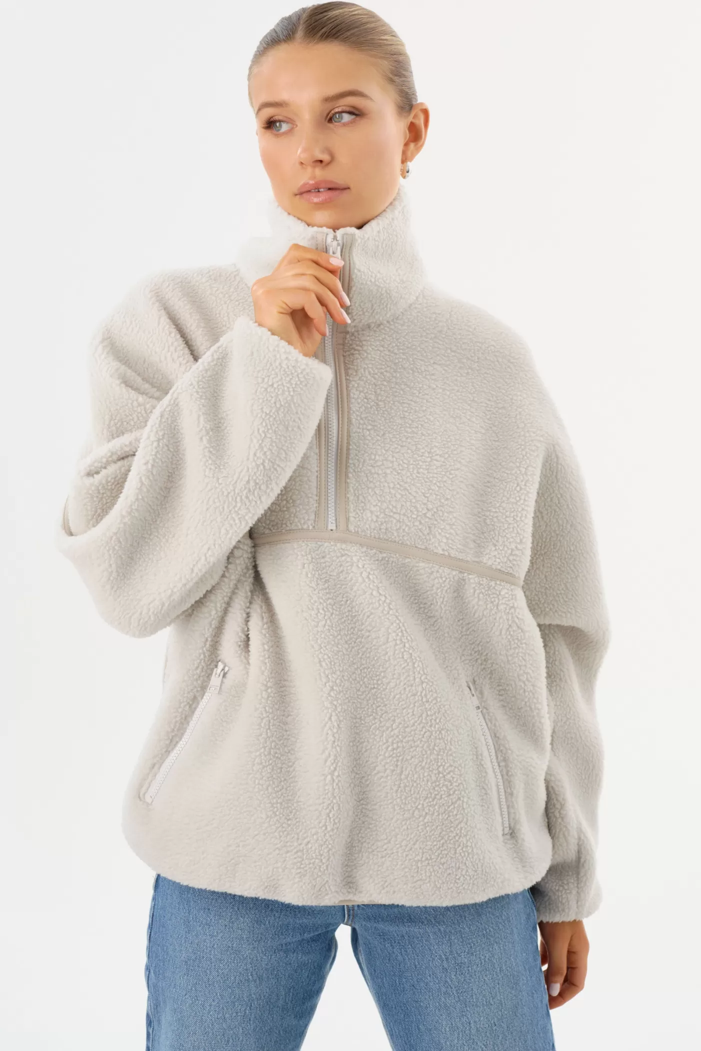 LAMARQUE HELSA | Pull En Polaire Gris clair Flash Sale