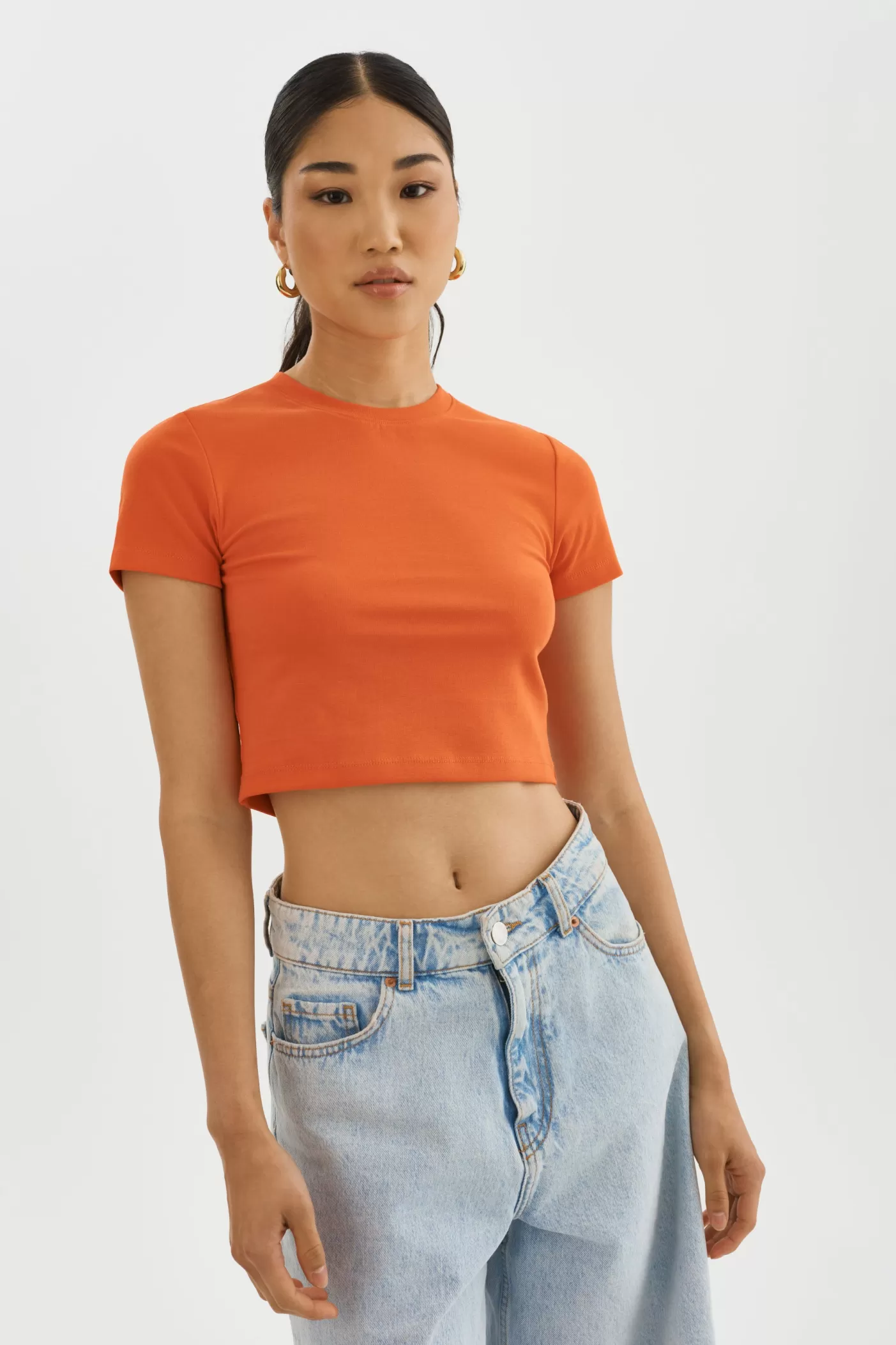 LAMARQUE INGA | T-shirt Court Orange épicée Cheap