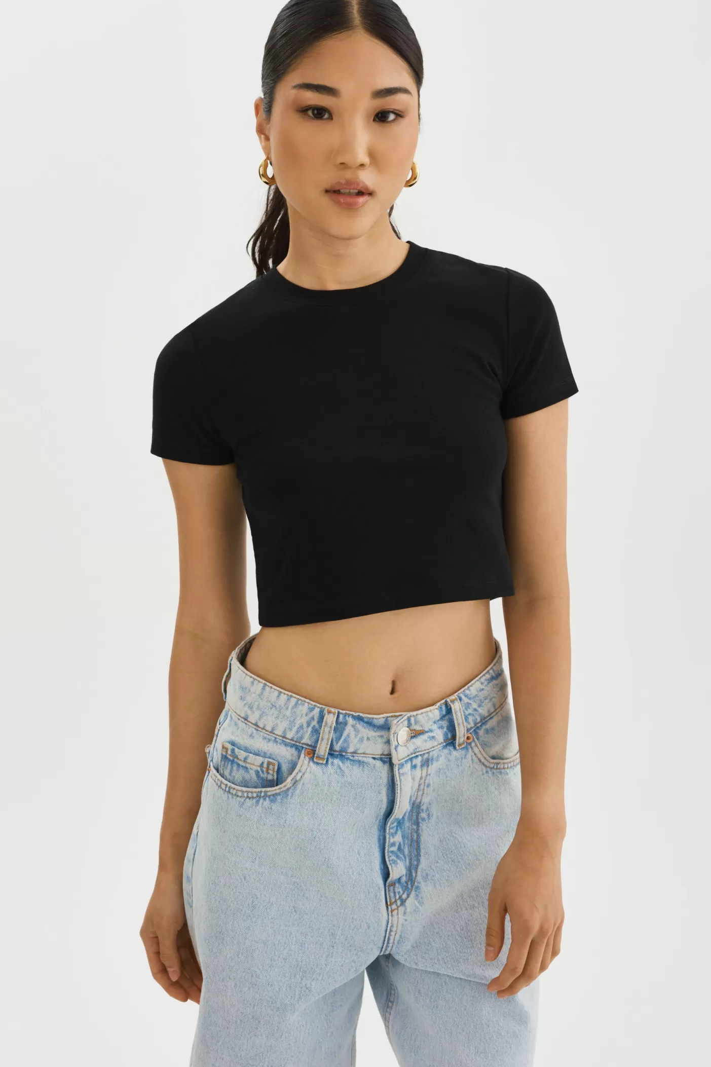 LAMARQUE INGA | T-shirt Court Noir Discount