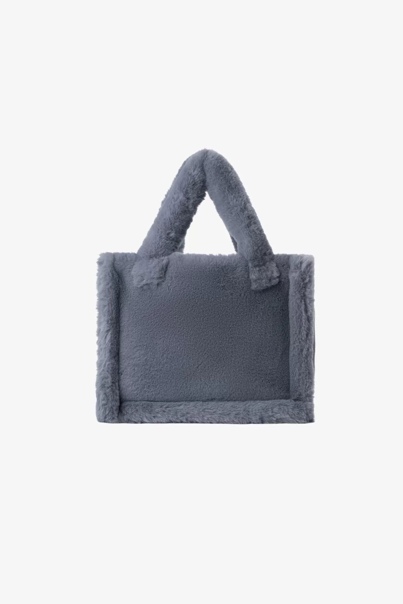 LAMARQUE JADE | Sac Fourre-tout En Fausse Fourrure Bleu fumé Discount