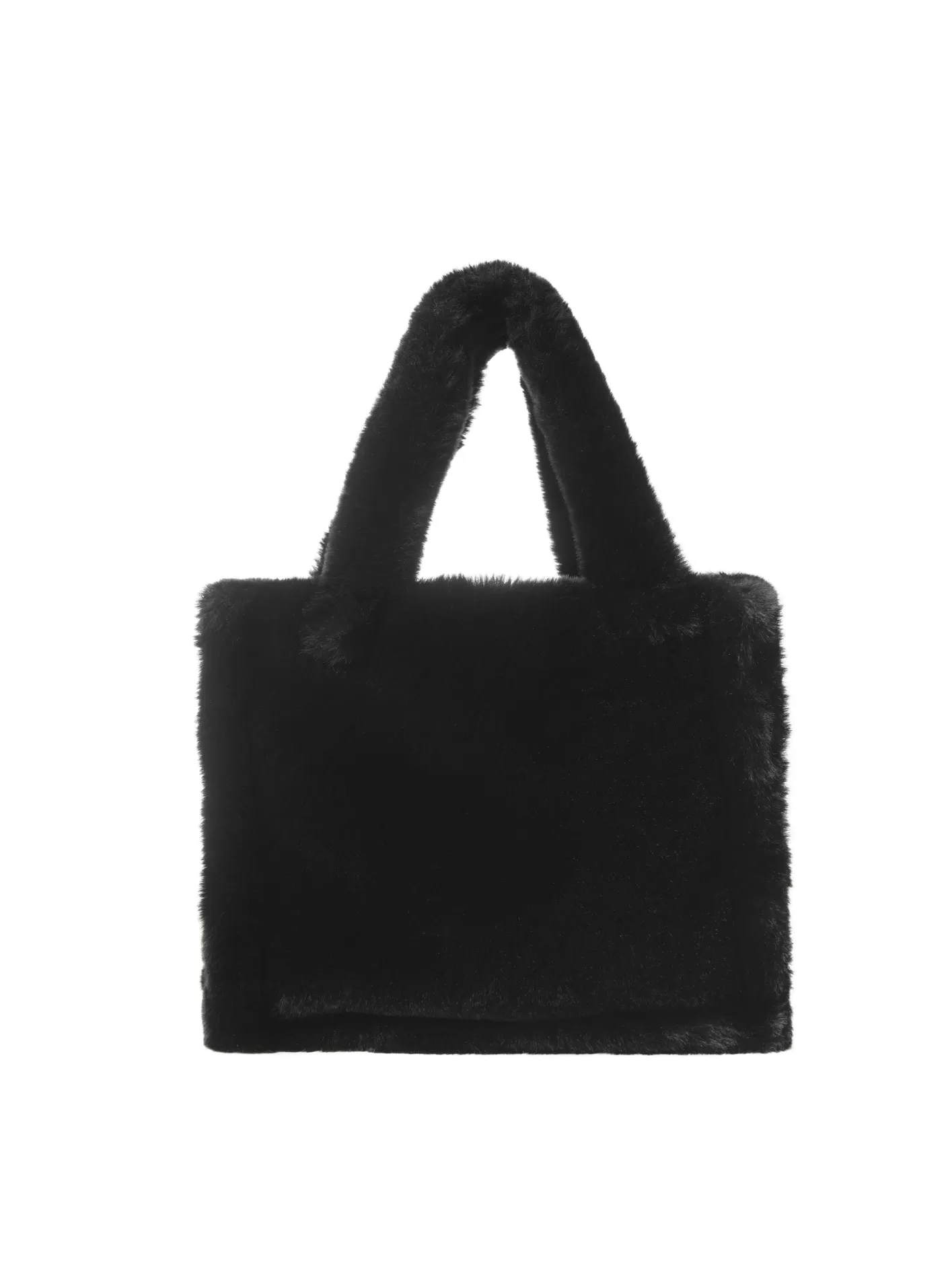 LAMARQUE JADE | Sac Fourre-tout En Fausse Fourrure Noir Sale