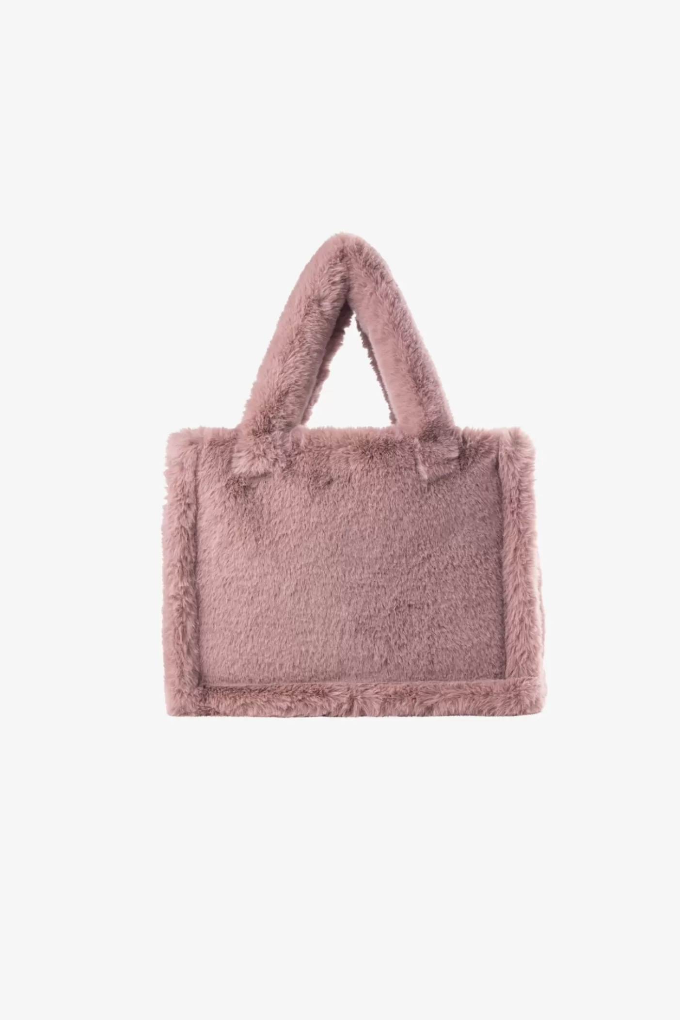 LAMARQUE JADE | Sac Fourre-tout En Fausse Fourrure Rose Fumé Online