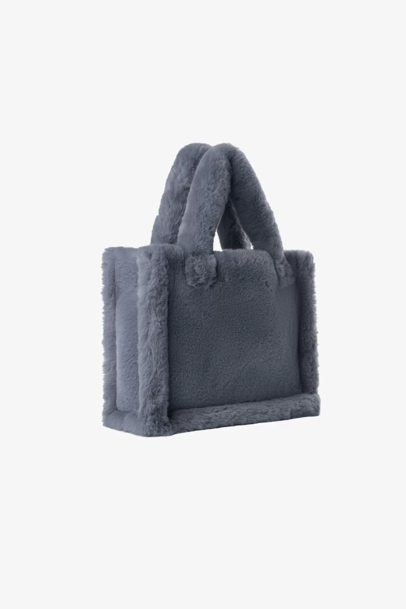 LAMARQUE JADE | Sac Fourre-tout En Fausse Fourrure Bleu fumé Discount