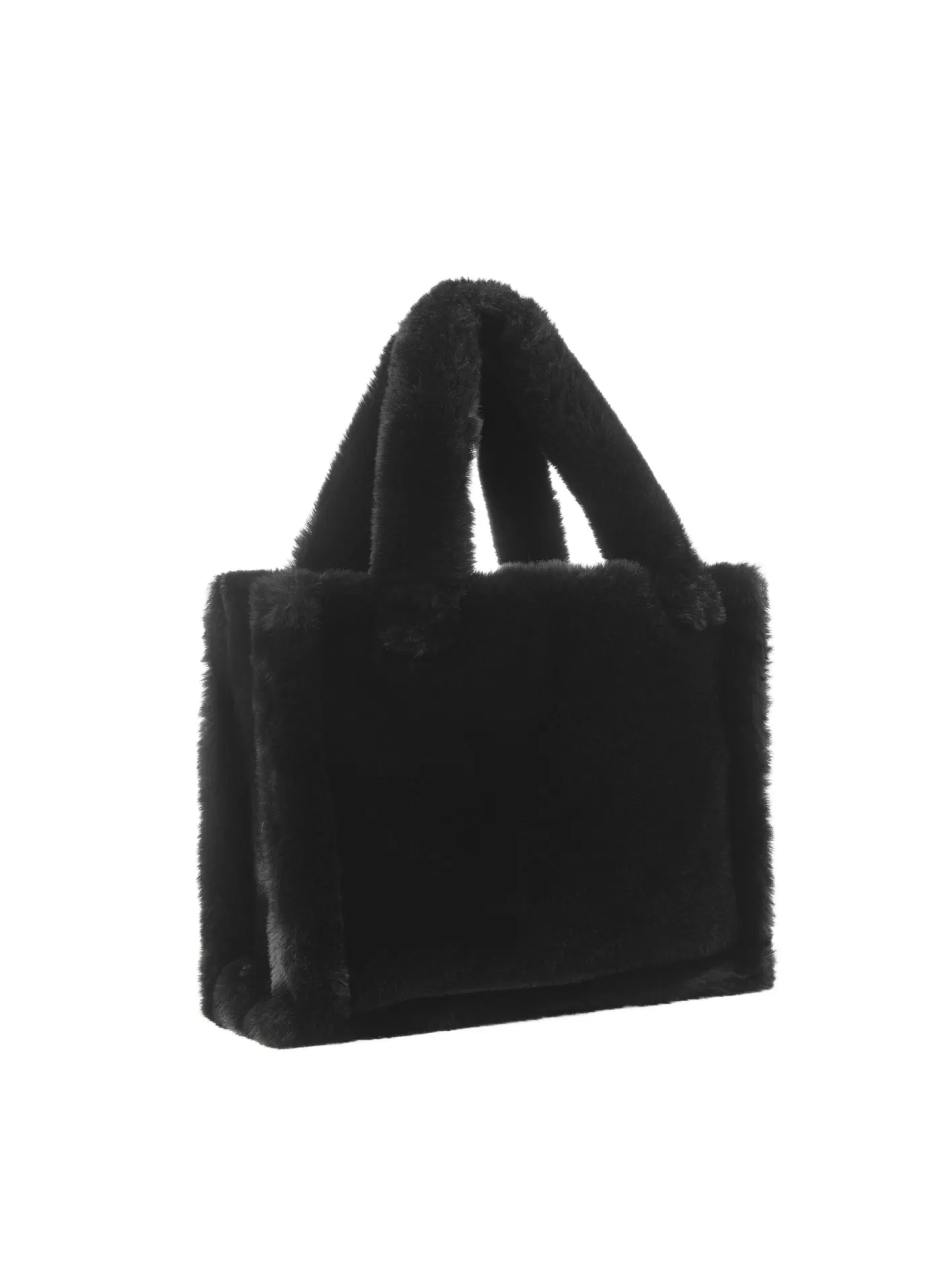 LAMARQUE JADE | Sac Fourre-tout En Fausse Fourrure Noir Sale