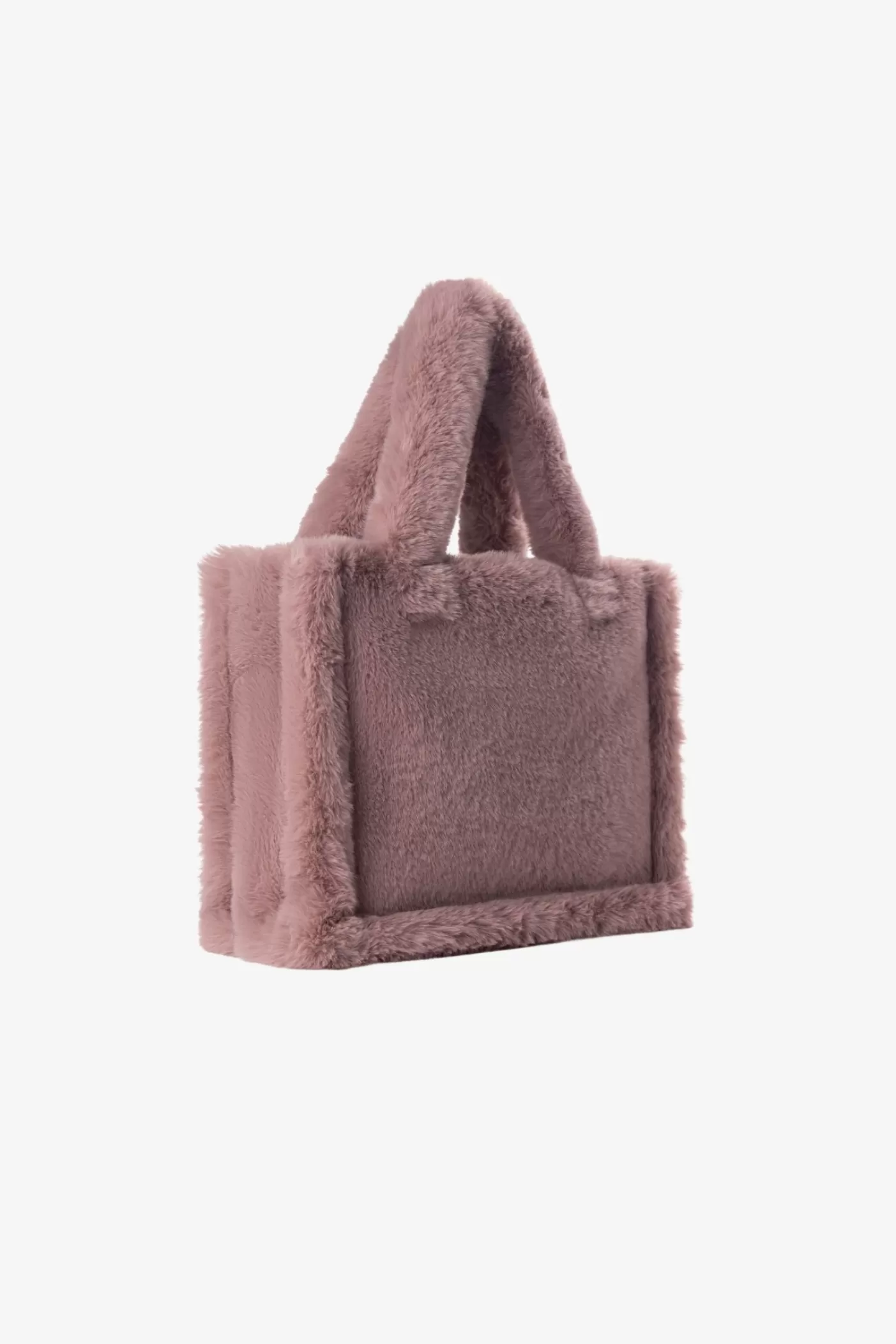 LAMARQUE JADE | Sac Fourre-tout En Fausse Fourrure Rose Fumé Online