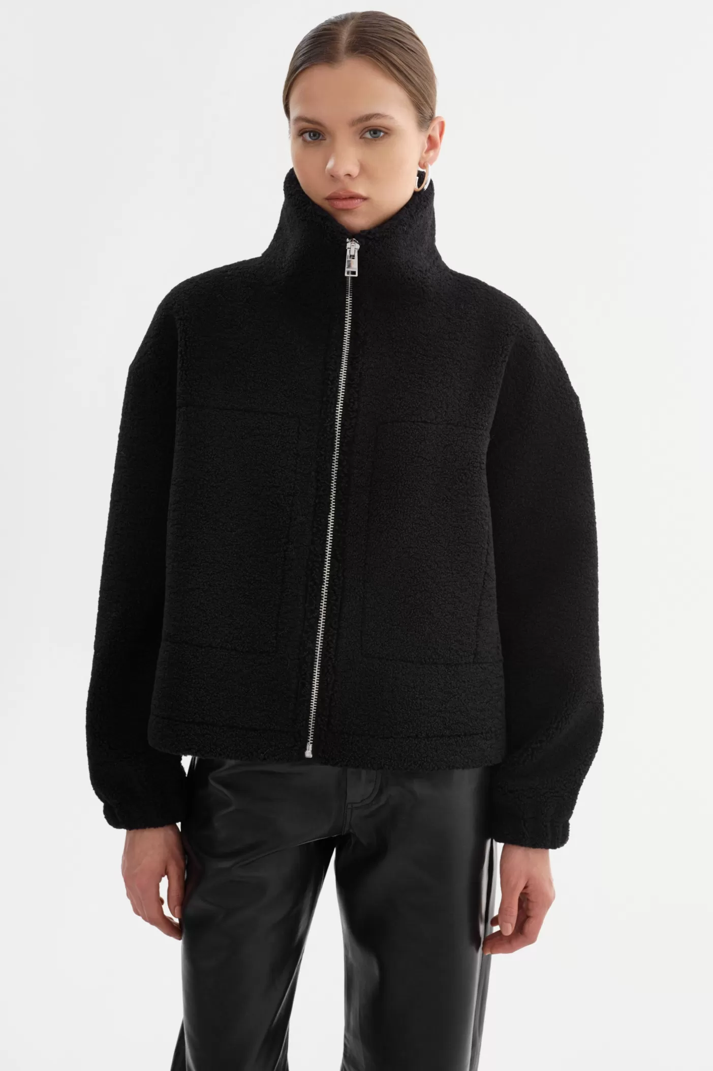 LAMARQUE JAYNA | Sherpa Jacket Black Store