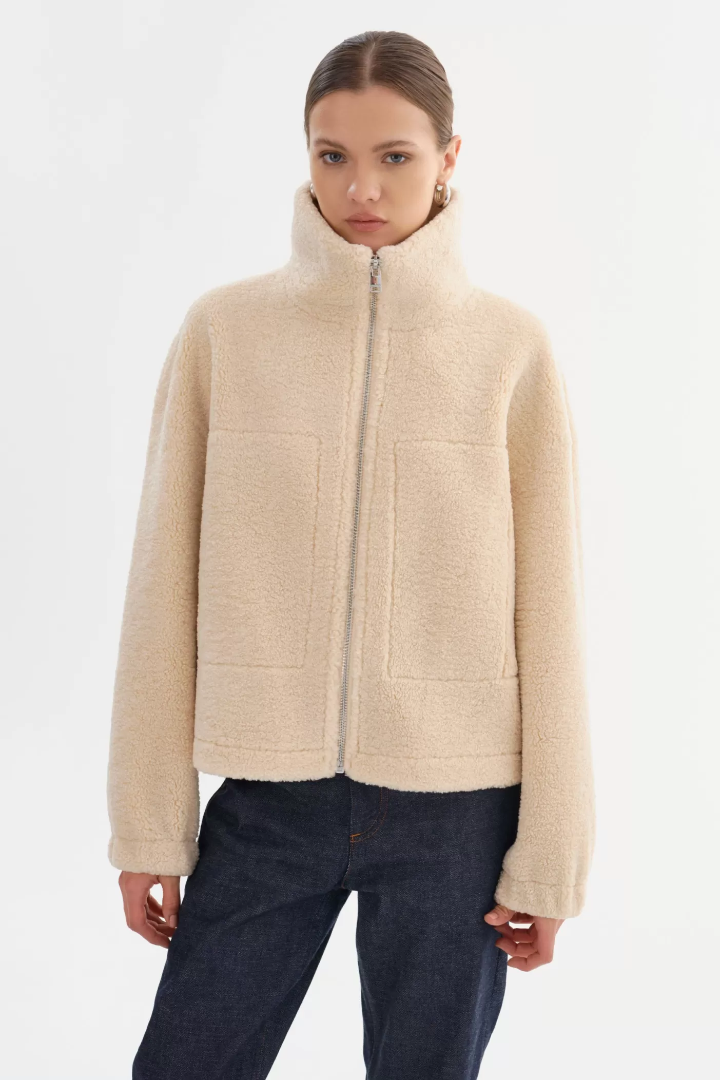 LAMARQUE JAYNA | Sherpa Jacket Beige Fashion