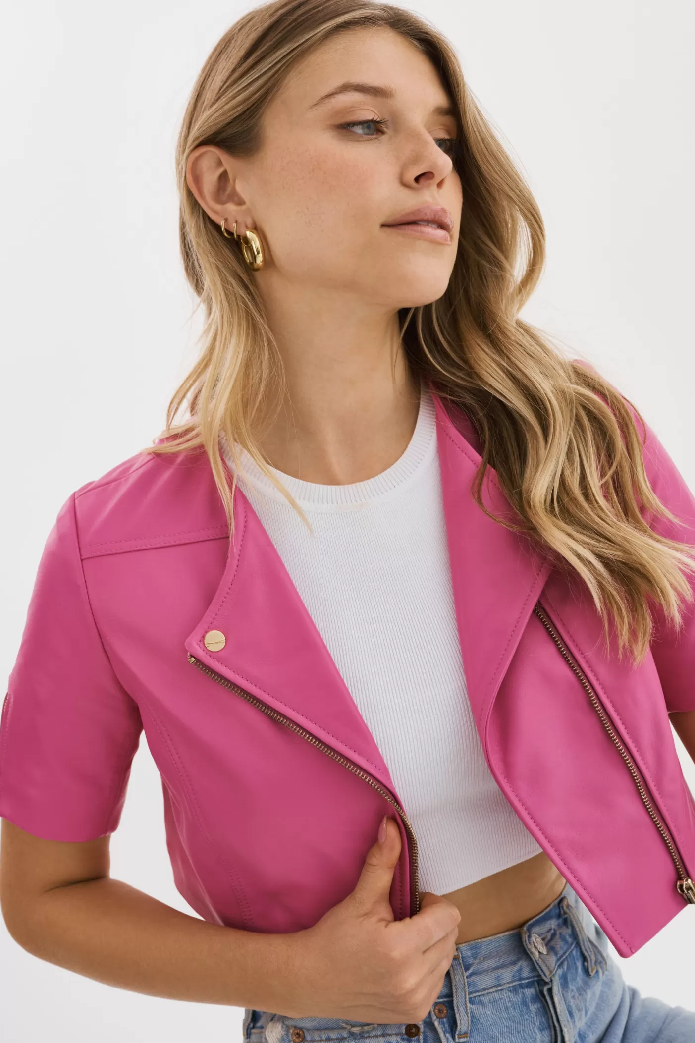 LAMARQUE KIRSI | Blouson Biker Super rose Cheap