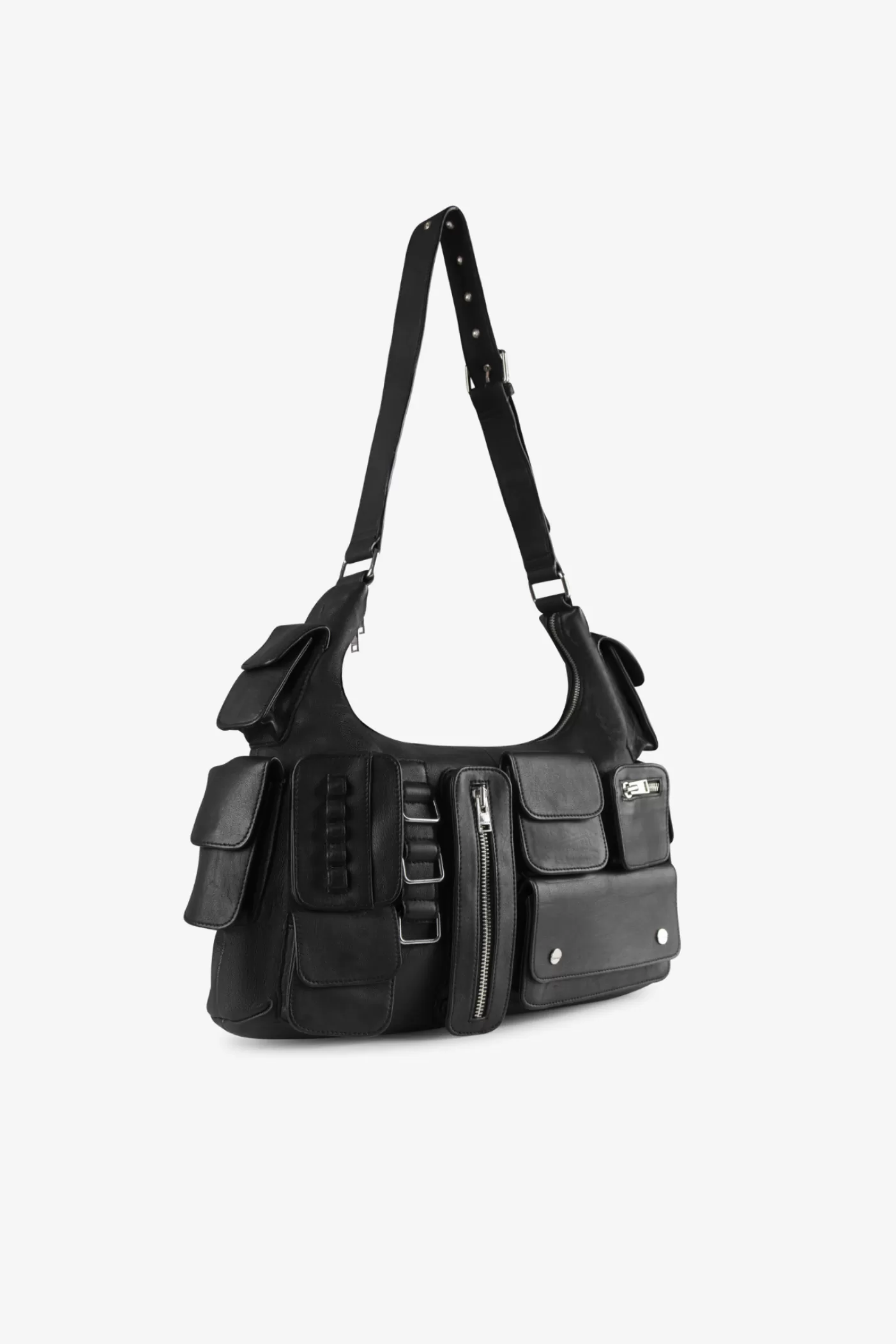 LAMARQUE LOLITA | Sac Cargo En Cuir Noir Shop