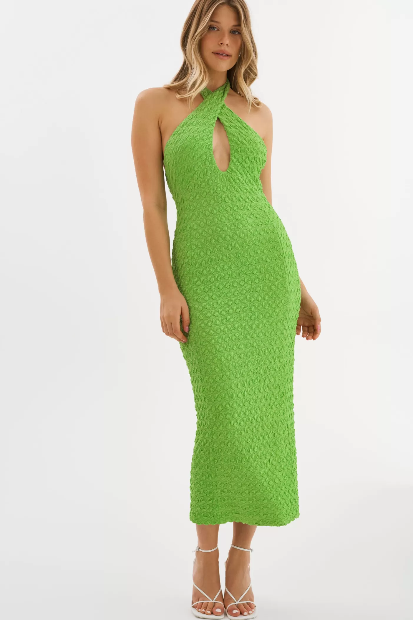 LAMARQUE MILCA | Robe Dos Nu Vert Kelly Outlet