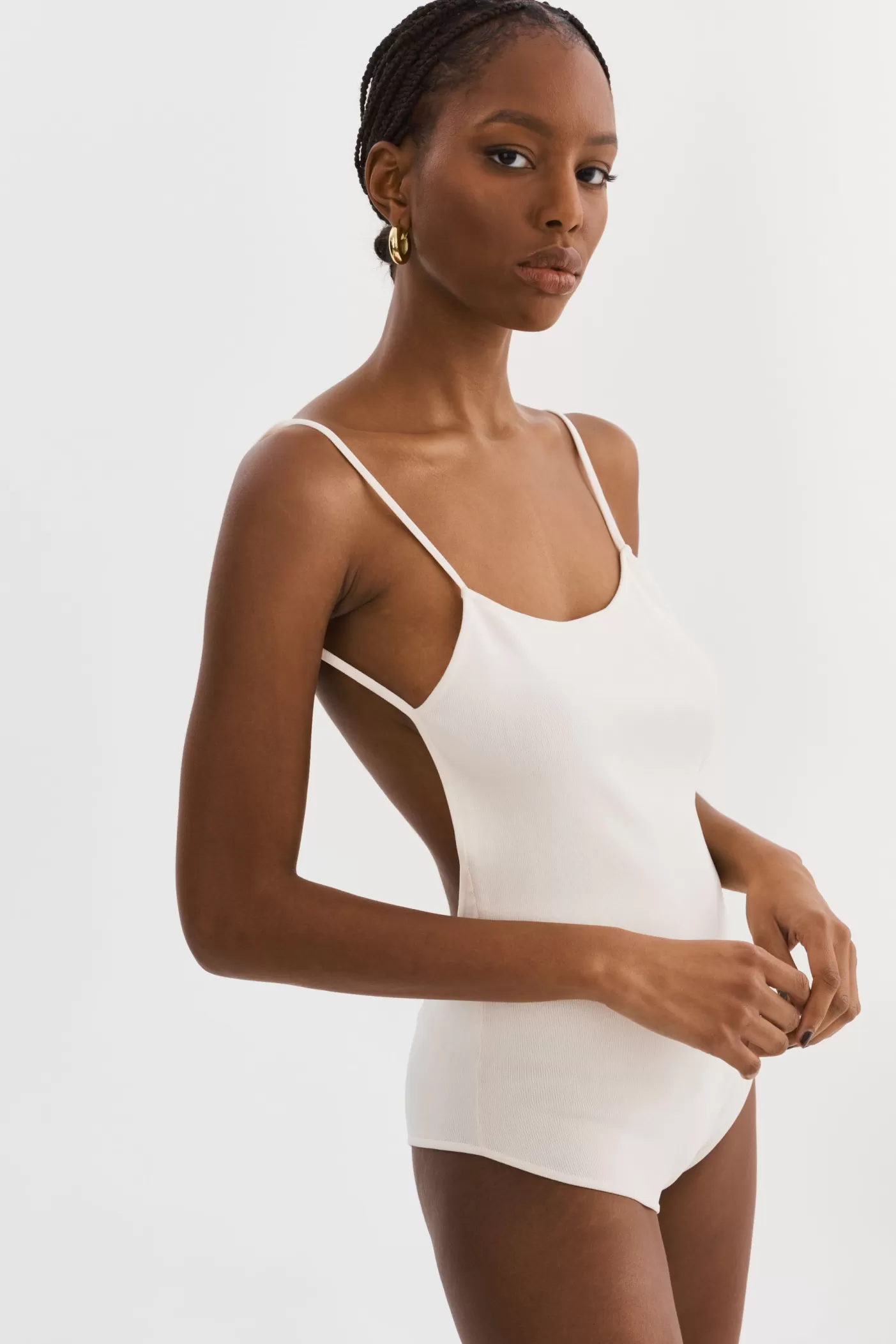 LAMARQUE RENATA | Body En Tricot Blanc cassé Clearance