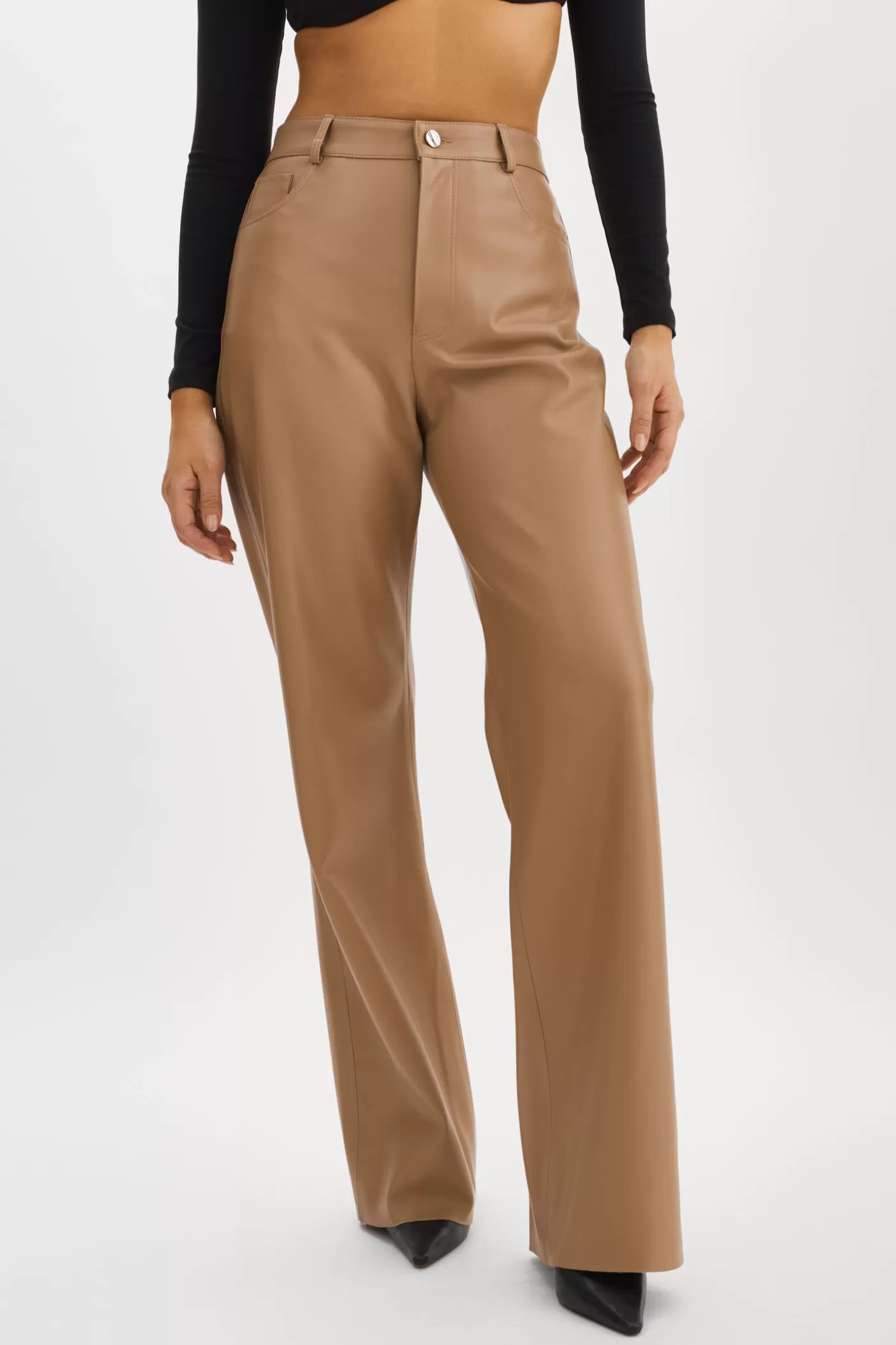 LAMARQUE TAVI | Pantalon En Similicuir MOKA Online