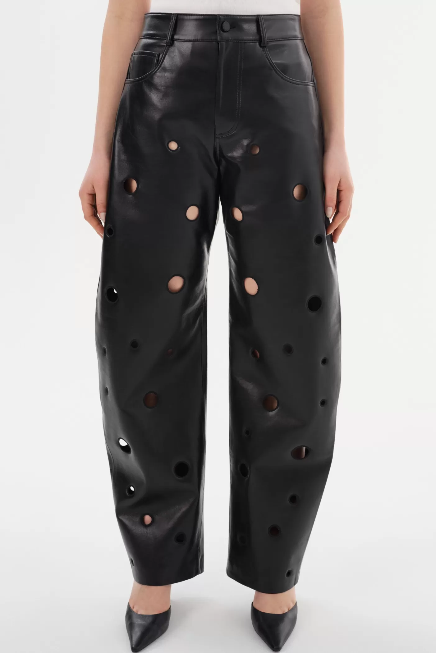 LAMARQUE VENTANA | Recycled Leather Pants Black Best