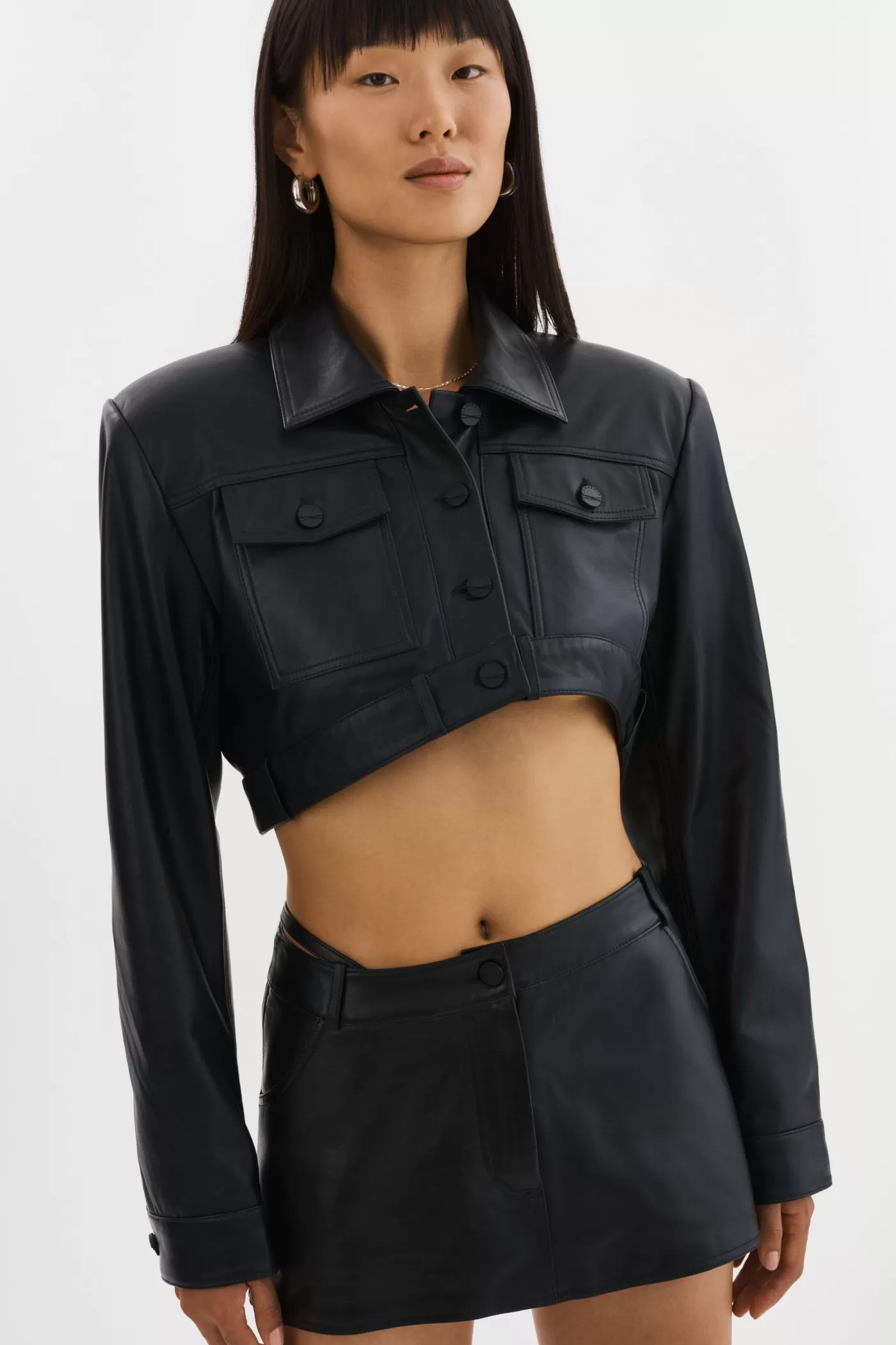 LAMARQUE XANDY | Veste En Cuir Courte Noir Online