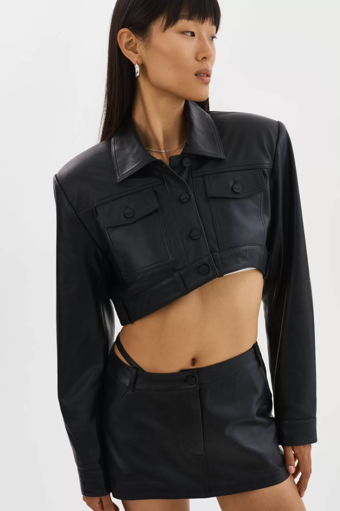 LAMARQUE XANDY | Veste En Cuir Courte Noir Online