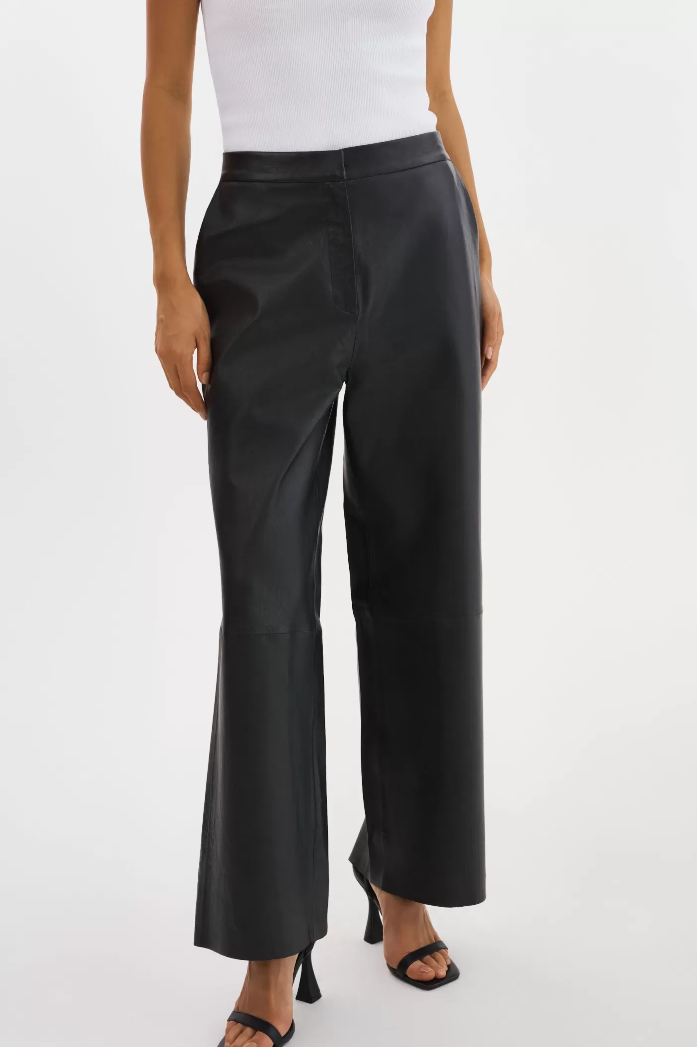 LAMARQUE YAREN | Pantalons En Cuir Noir Cheap