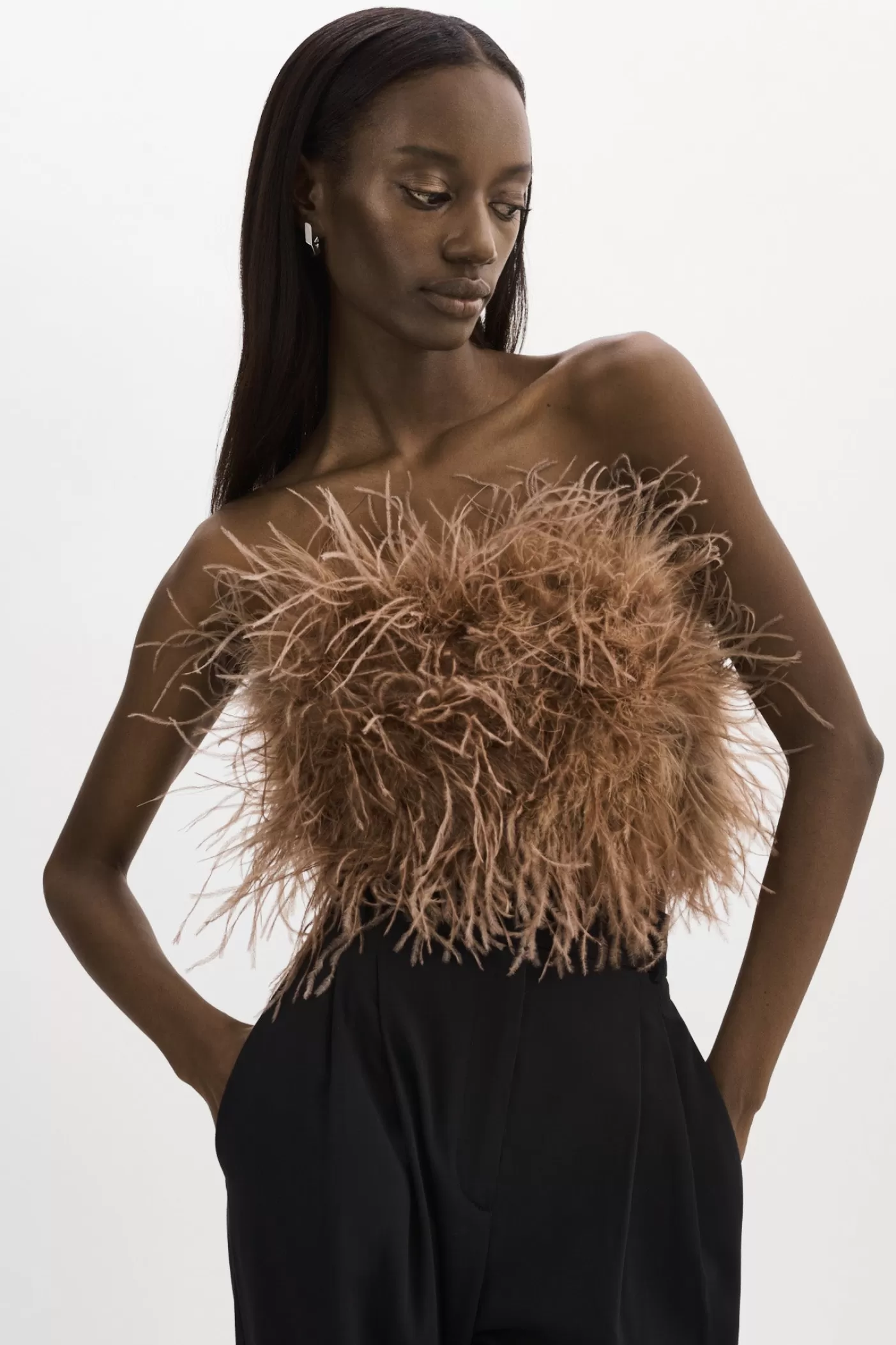 LAMARQUE ZAINA | Bustier De Plumes Sirocco Fashion